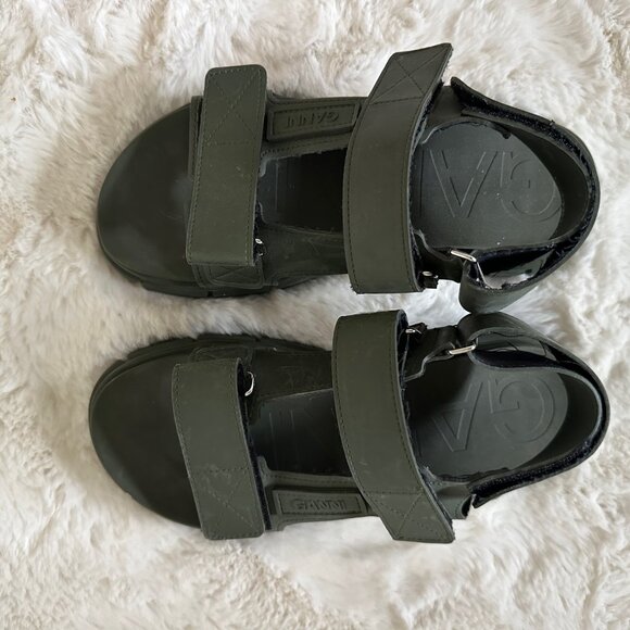 Ganni Rubber Lug Sole Sandals - Size 37 / US7 - Picture 3 of 4